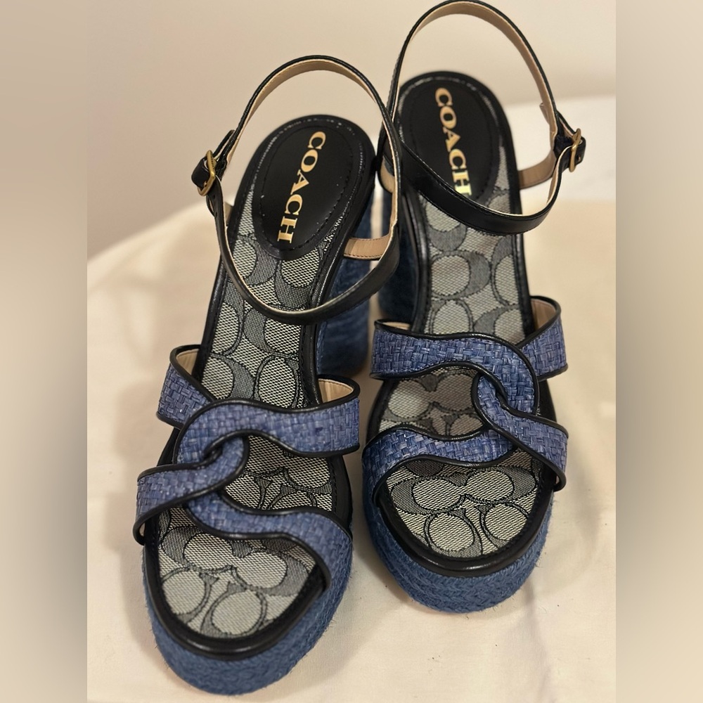 Coach Talina Raffia Sandal